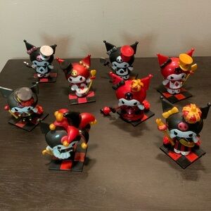 Card deck kuromi figurines set